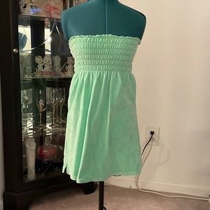 Teal Velour Tunic Smocked Top